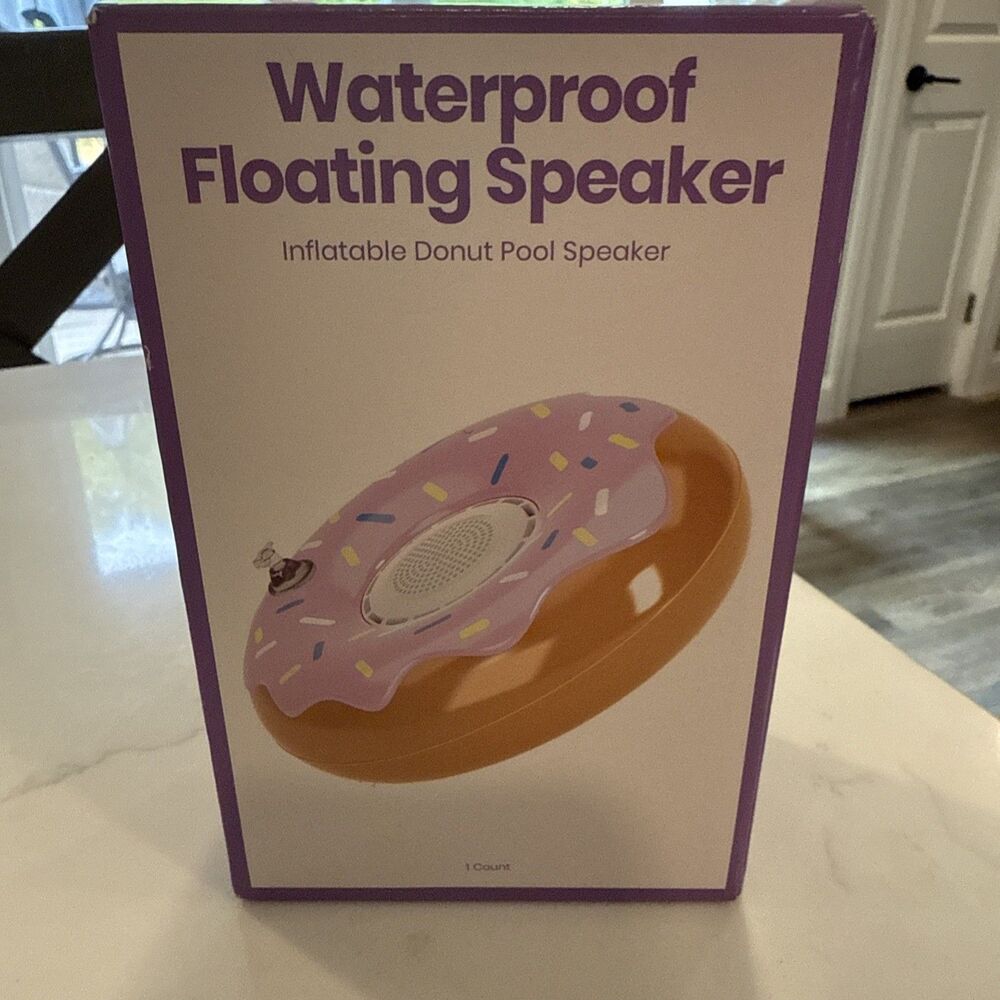 Brand New - Inflatable Donut Waterproof Floating Bluetooth Speaker